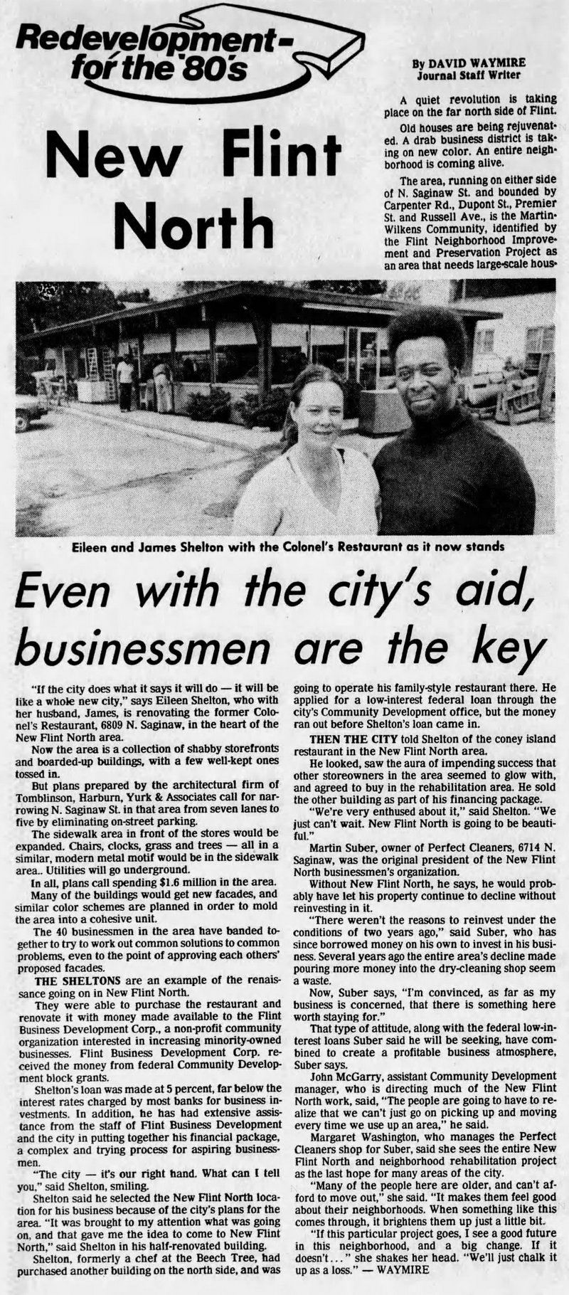 The Colonels Drive-In Restaurant - Jun 19 1980 Article (newer photo)